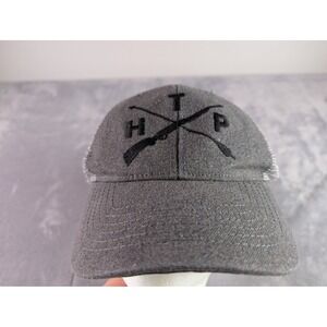 Legendary Whitetails Mens Gray HTP Rifle Logo Mesh Snapback Trucker Hat OS